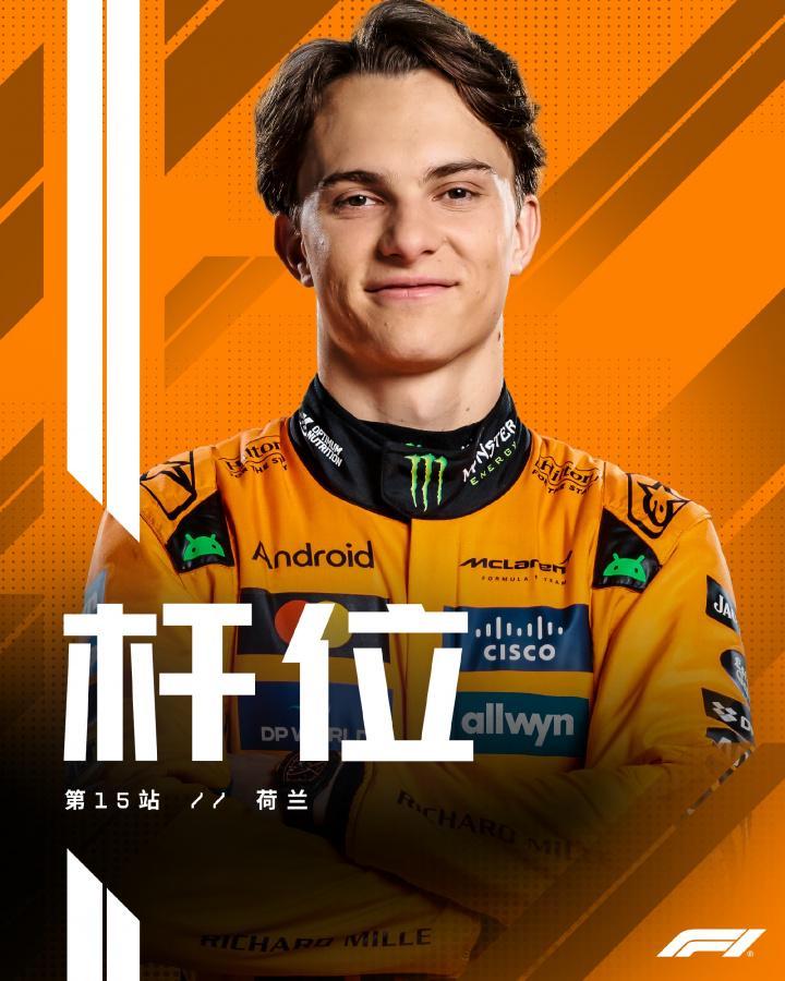 世俱杯投注APP-F1荷兰站排位赛：皮亚斯特里杆位维斯塔潘第3，哈贾尔第4生涯最佳