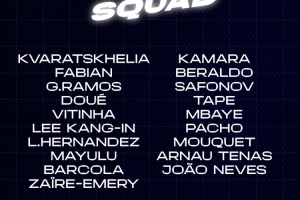 巴黎对阵斯特拉斯堡大名单：K77、维蒂尼亚领衔，登贝莱缺阵